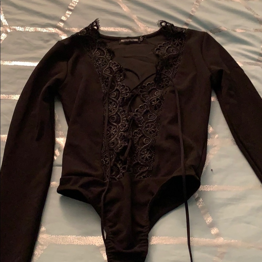 Pretty Little Thing Long sleeve Lace Bodysuit